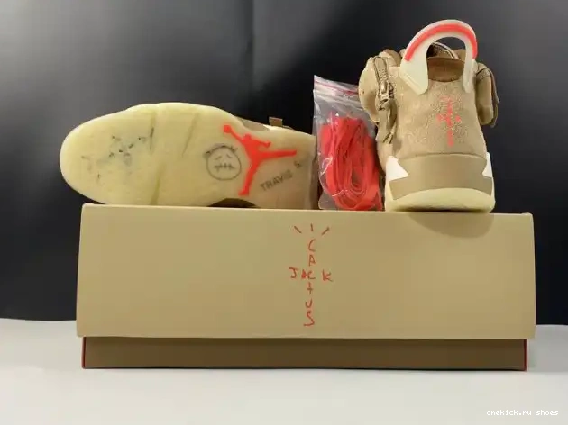 Rep Jordan DH0690-200 British 6 Air Travis Scott Retro Khaki 0210