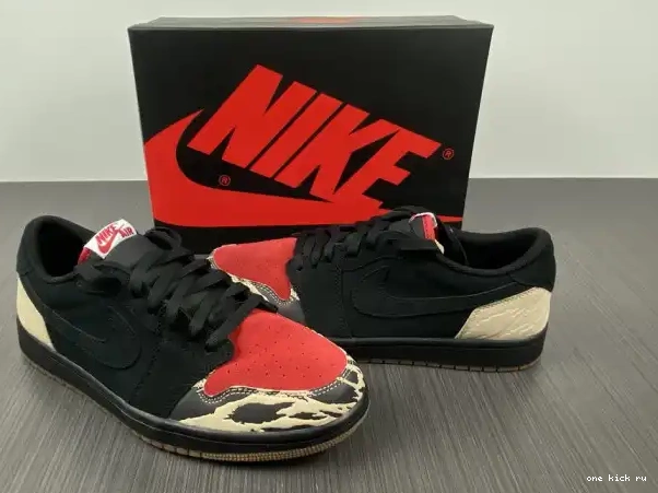 Rep Low DN3400-001 x Jordan 1 Air Carnivore SoleFly 0225