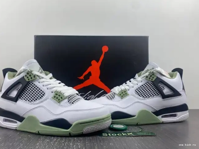 Rep AQ9129-103 Jordan Air 4 Seafoam WMNS 0219