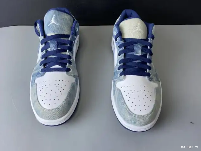 Rep Denim Washed Jordan Air Low 1 CZ8455-100 0217