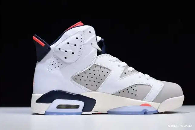 Rep White Jordan Grey-Sail Tinker 384664-104 23-Neutral Retro Air 6 Infrared 0219