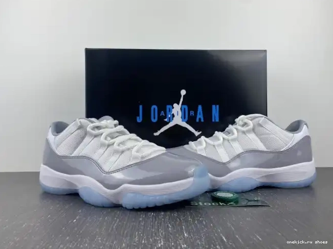 Rep Grey Jordan Air 11 AV2187-140 Low Cement 0227