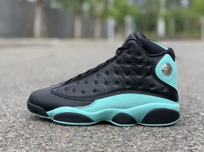 Rep Retro Black Jordan Air Island 414571-030 13 Green 0208