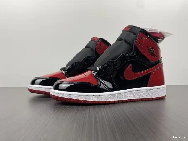 Cheap Jordan Bred High 1 Patent OG 555088-063 Air 0216