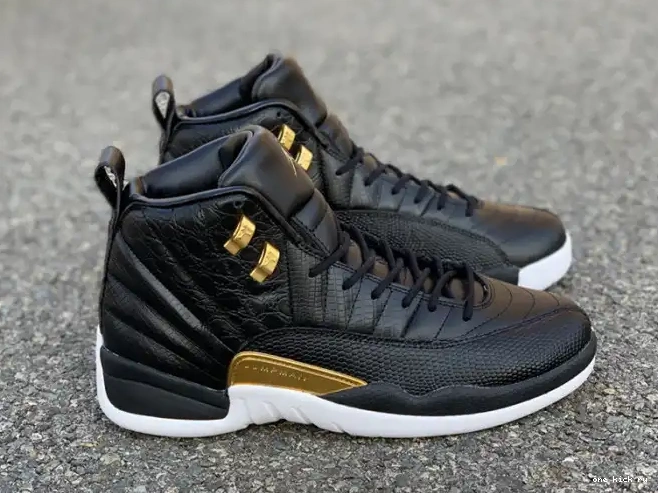 Cheap 12 Metallic AO6068-007 Retro Air Jordan Gold-White 'Reptile' Black 0222