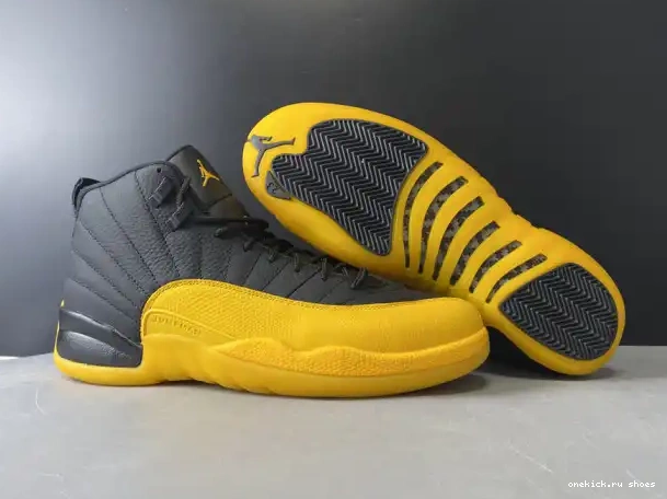 Rep Retro University Gold Black Air Jordan 12 130690-070 0227