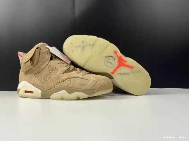 Rep Jordan DH0690-200 British 6 Air Travis Scott Retro Khaki 0210