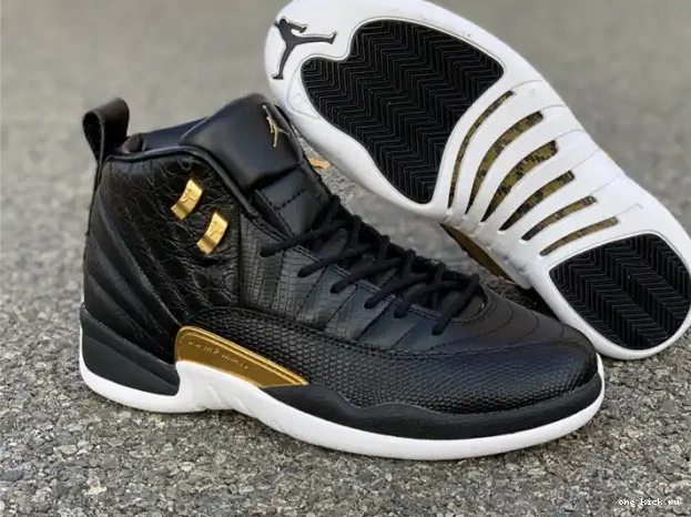 Cheap 12 Metallic AO6068-007 Retro Air Jordan Gold-White 'Reptile' Black 0222