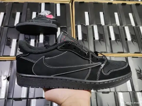 Cheap Low Jordan 1 Retro Black Air Jordan Air DM7866-001 x Travis Scott Phantom