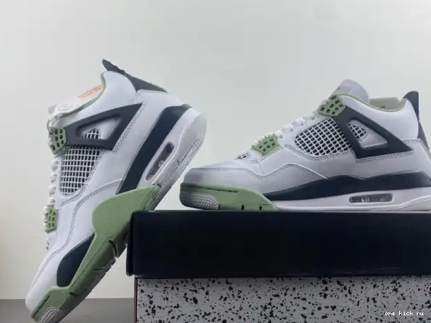 Rep AQ9129-103 Jordan Air 4 Seafoam WMNS 0219