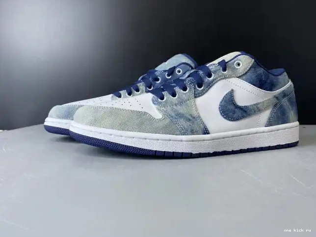 Rep Denim Washed Jordan Air Low 1 CZ8455-100 0217