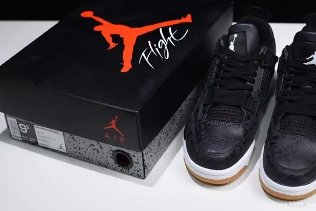 Rep Retro CI1184-001 Black Jordan Air Laser 4 0221