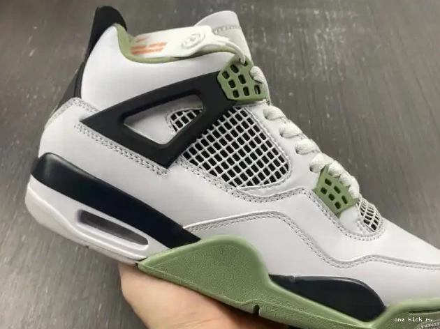 Rep AQ9129-103 Jordan Air 4 Seafoam WMNS 0219