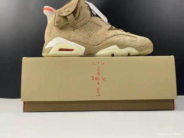 Rep Jordan DH0690-200 British 6 Air Travis Scott Retro Khaki 0210