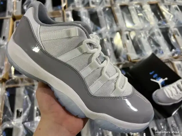 Rep Grey Jordan Air 11 AV2187-140 Low Cement 0227