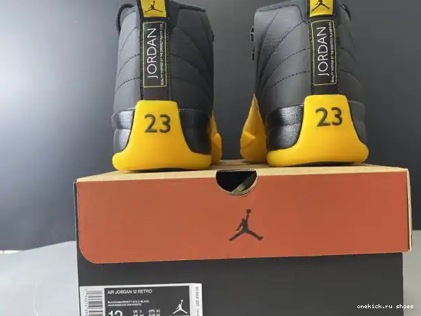 Rep Retro University Gold Black Air Jordan 12 130690-070 0227