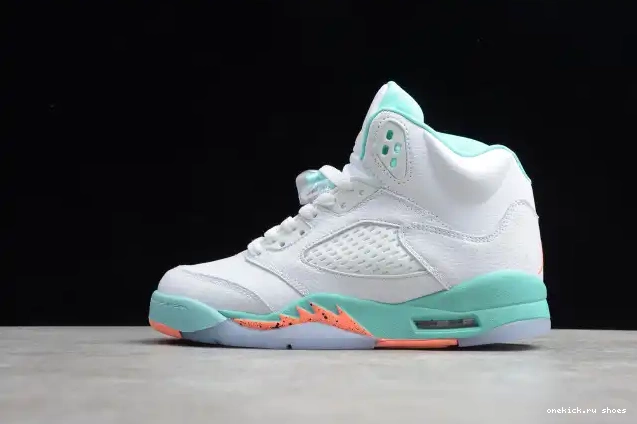 Rep 440892-100 Air Jordan 5 GS Aqua Light 0317