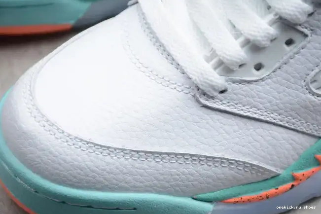 Rep 440892-100 Air Jordan 5 GS Aqua Light 0317