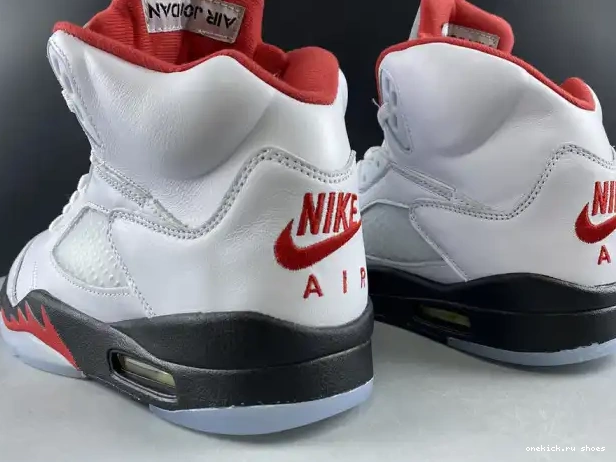 Rep DA1911-102 Air (2020) 5 Red Tongue Retro Fire Jordan Silver 0318