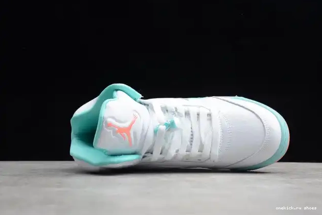 Rep 440892-100 Air Jordan 5 GS Aqua Light 0317